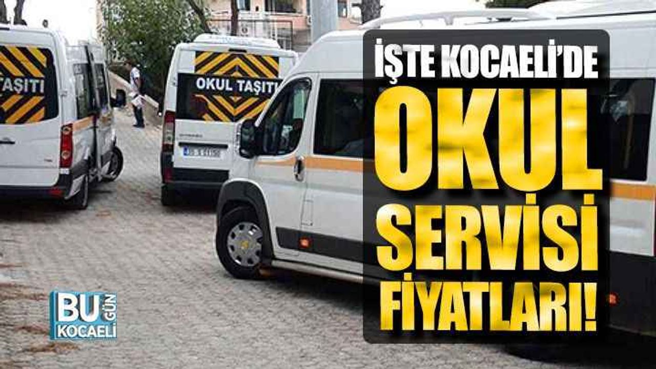 İşte Kocaeli’de okul servisi fiyatları!